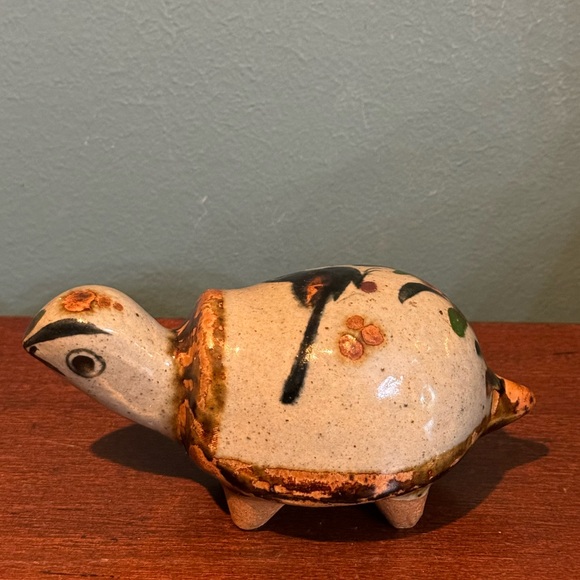 Vintage Tonala Pottery Turtle, 🐢 Handmade in Mexico, Jorge Wilmot? - Picture 3 of 9